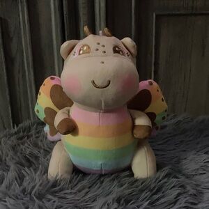 Moriah  Elizabeth Pastel Rainbow Stuffed Dragon